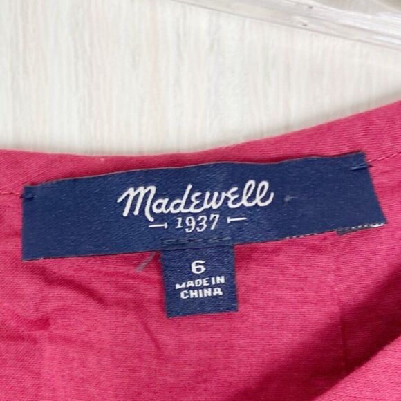 Madewell | Eyelet Happening Cutout Dress Size 6 - Picture 8 of 10